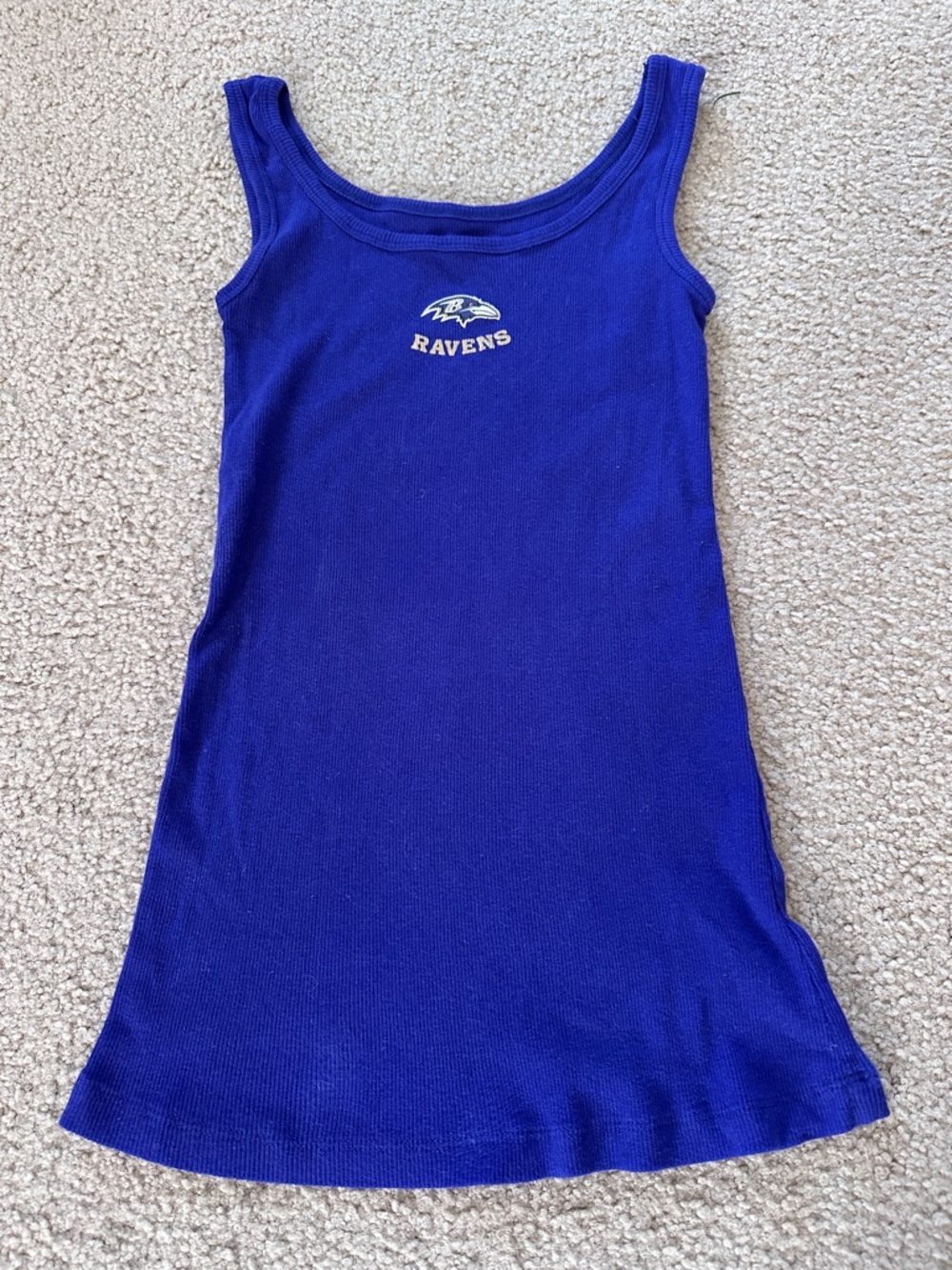 Baltimore Ravens Purple Ribbed Tank Top